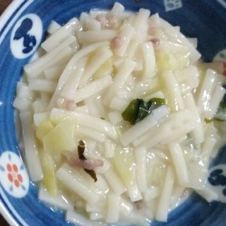 離乳食中期～後期ワカメと春キャベツの肉うどん